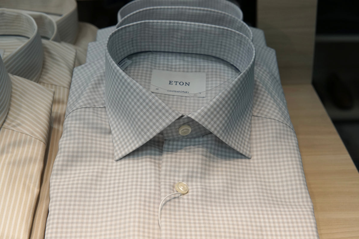 Eton Check Twill Shirt