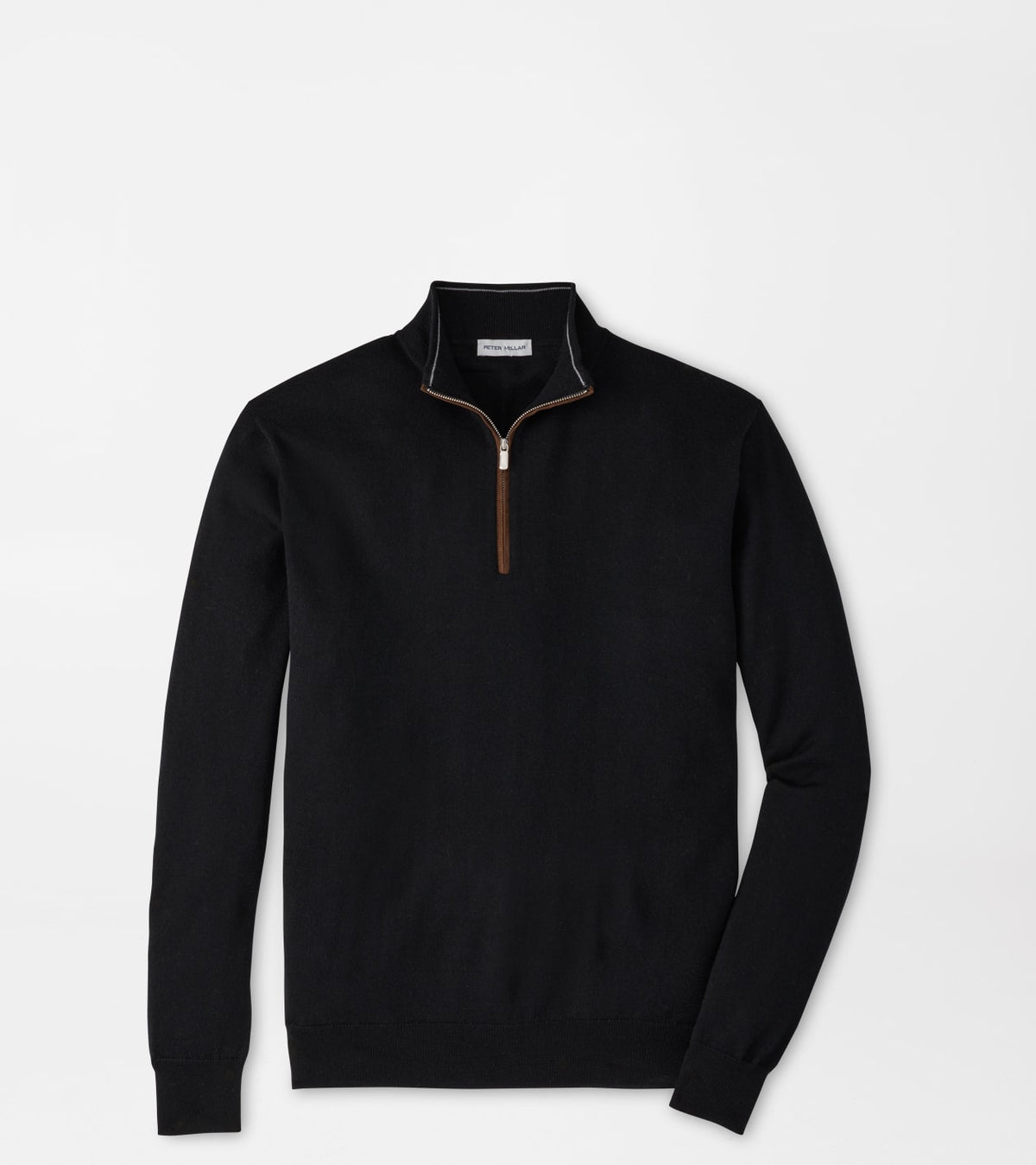 PETER MILLAR AUTUMN CREST SUEDE TRIM QUARTER-ZIP