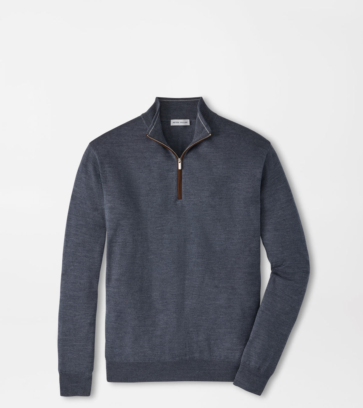 PETER MILLAR AUTUMN CREST SUEDE TRIM QUARTER-ZIP