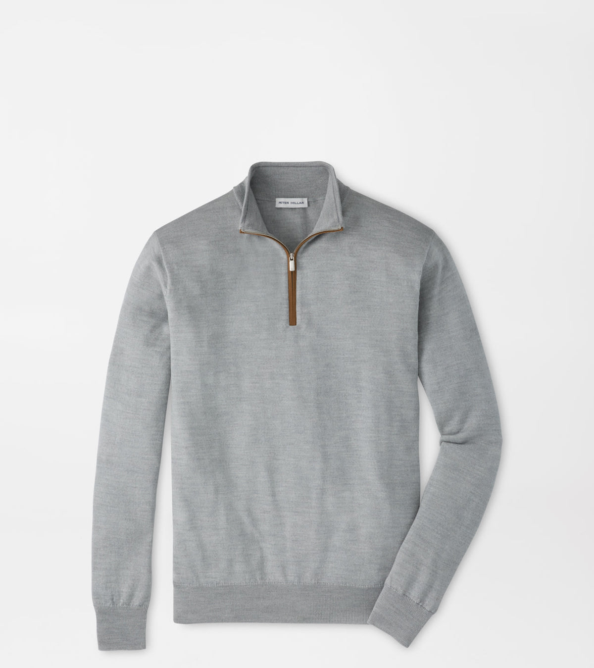 PETER MILLAR AUTUMN CREST SUEDE TRIM QUARTER-ZIP