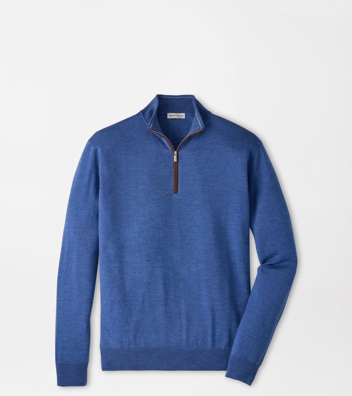 PETER MILLAR AUTUMN CREST SUEDE TRIM QUARTER-ZIP