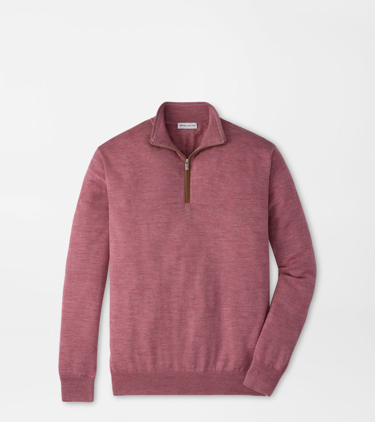 PETER MILLAR AUTUMN CREST SUEDE TRIM QUARTER-ZIP