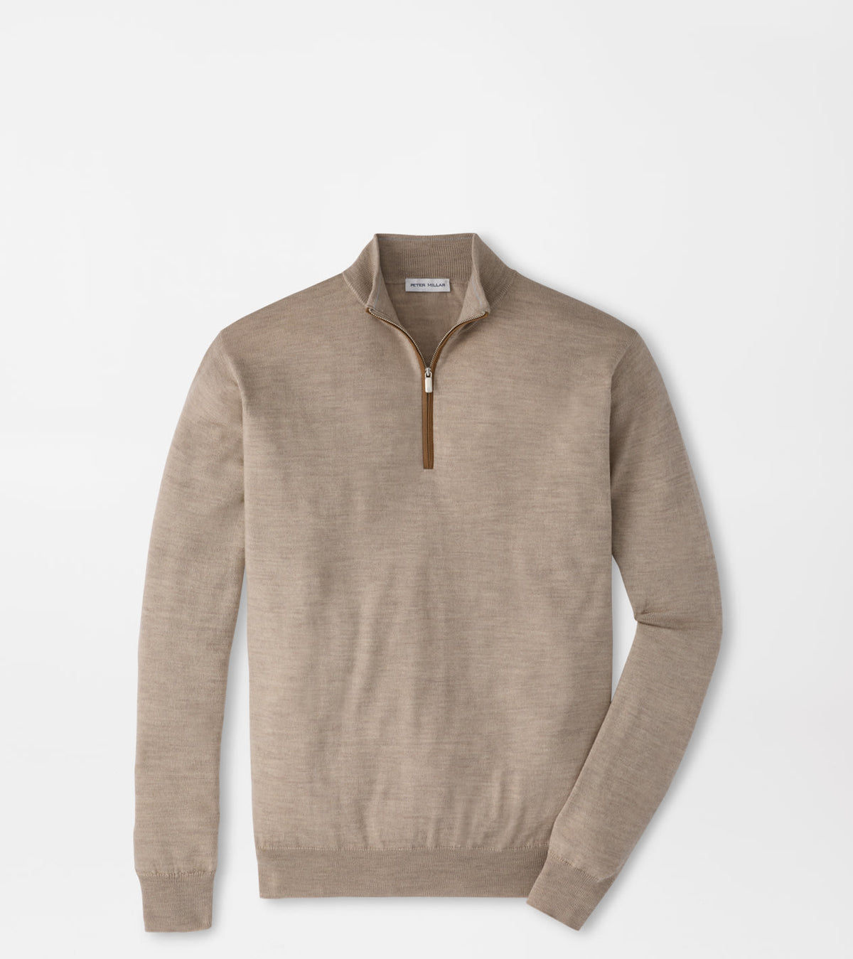PETER MILLAR AUTUMN CREST SUEDE TRIM QUARTER-ZIP